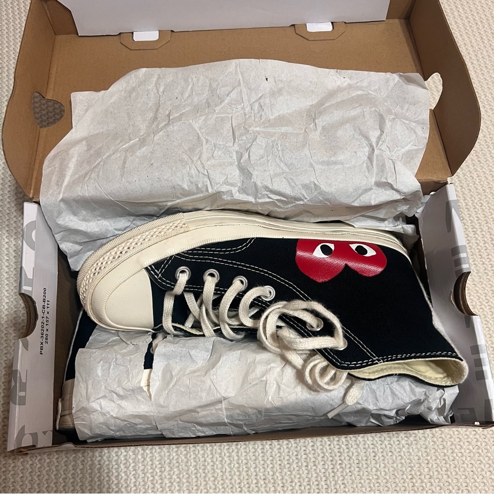 CDG high top shoes